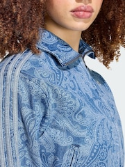 سترة رياضية دنيم بسحّاب Firebird تشكيلة Liberty London من adidas Originals - صورة 4 من 5