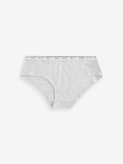 Orange Pumpkin Print Short Cotton Rich Logo Knickers 4 Pack - Image 9 of 9