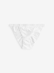 Sparkle Heart Print/Plain Tanga Logo Knickers 4 Pack - Image 6 of 8