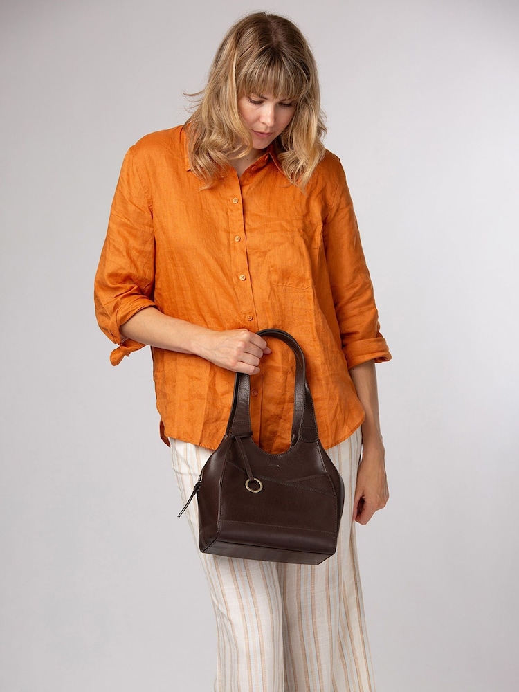 بني - Conkca 'Vesper' Leather Handbag - صورة 2 من 7 بني - Conkca 'Vesper' Leather Handbag - صورة 2 من 7