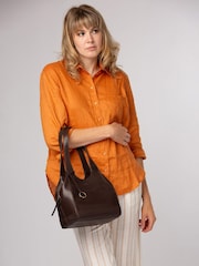 بني - Conkca 'Vesper' Leather Handbag - صورة 3 من 7