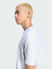 adidas Grey 3-Stripes Regular T-Shirt - Image 3 of 5