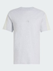 adidas Grey 3-Stripes Regular T-Shirt - Image 5 of 5