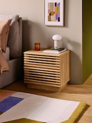 MADE.COM Natural Oak Effect Tulma Bedside Table - Image 1 of 5