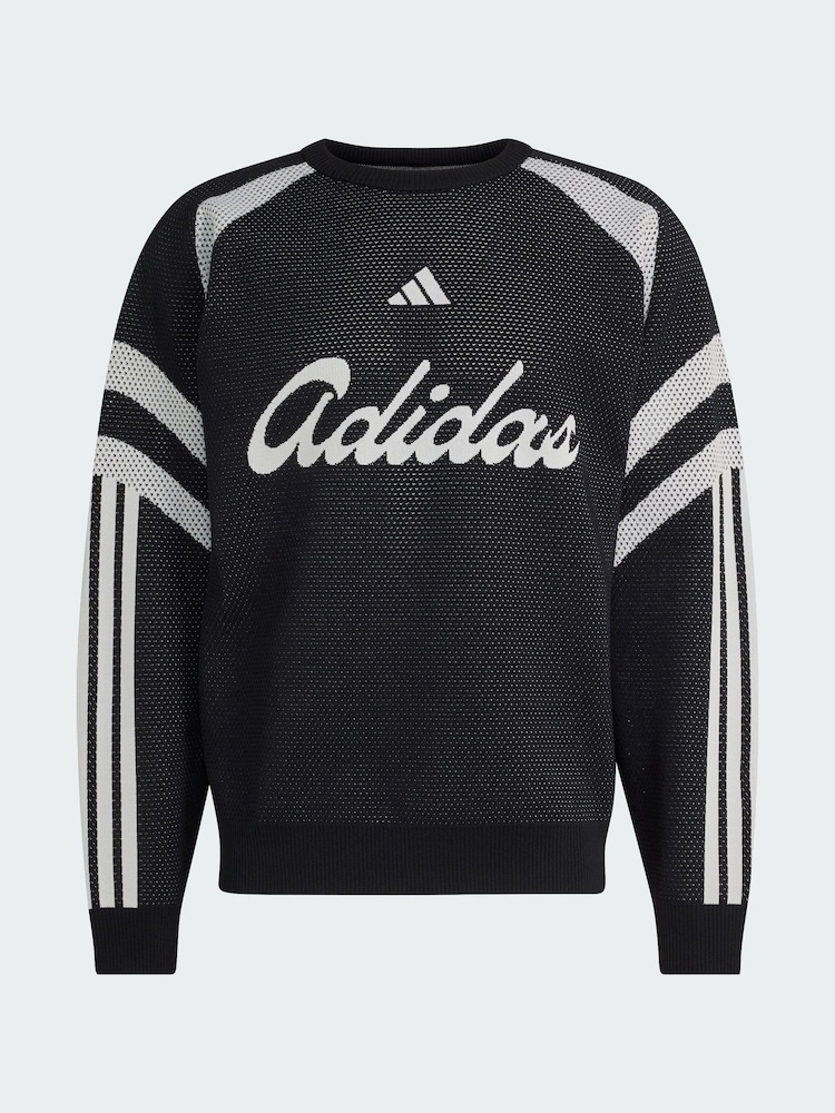 adidas Black House Of Tiro Knitted Sweatshirt - Image 5 of 5
