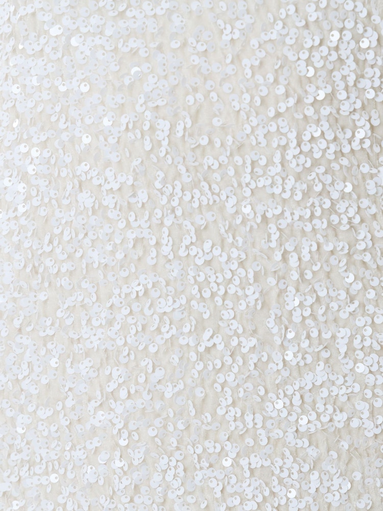 Threadbare Abito con lustrini, scollo a V e dettaglio a fiocco - Immagine 5 di 5
