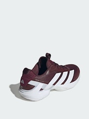adidas Red Adizero Ubersonic 5 Clay Tennis Shoes - Image 2 of 4