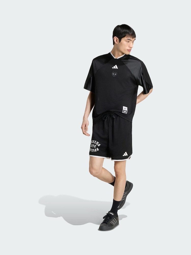 adidas Black Marvel Spider-Man Mesh Jersey - Image 1 of 5 adidas Black Marvel Spider-Man Mesh Jersey - Image 1 of 5