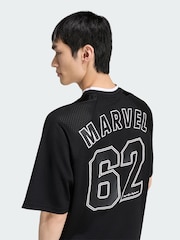 adidas Black Marvel Spider-Man Mesh Jersey - Image 3 of 5