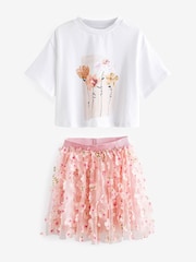 Pink T-Shirt and Skirt Set (3-16yrs) - Image 5 of 7