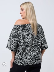 Animal - Yours Curve Limited T-skjorte med bare skuldre - Bilde 3 av 6