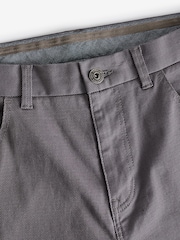 Grey Straight Fit Printed Soft Touch Stretch Denim Jeans Style Trousers - Image 9 of 9