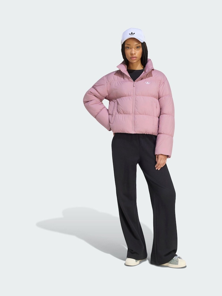 adidas Originals Purple Short Padded Jacket - Image 1 of 5 adidas Originals Purple Short Padded Jacket - Image 1 of 5