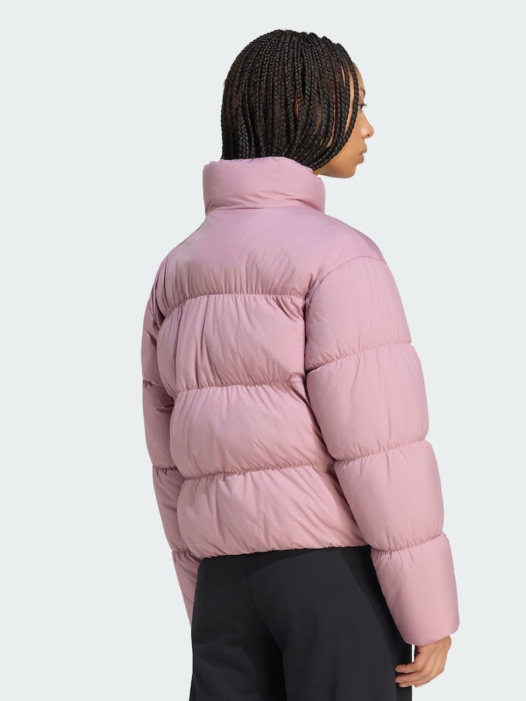 adidas Originals Purple Short Padded Jacket - Image 2 of 5 adidas Originals Purple Short Padded Jacket - Image 2 of 5