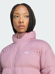 adidas Originals Purple Short Padded Jacket - Image 3 of 5