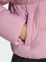 adidas Originals Purple Short Padded Jacket - Image 4 of 5