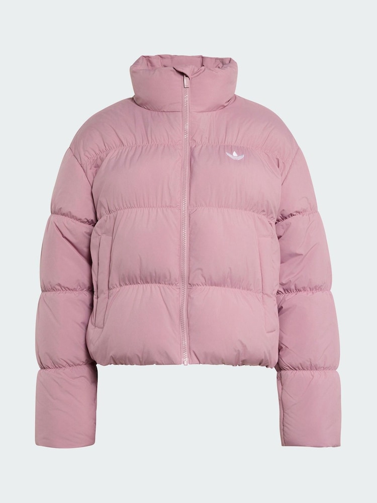 adidas Originals Purple Short Padded Jacket - Image 5 of 5 adidas Originals Purple Short Padded Jacket - Image 5 of 5