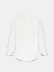 Mint Velvet White Oversized Longline Shirt - Image 7 of 8
