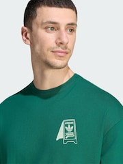 adidas Originals Green Food Cart T-Shirt - Image 2 of 5