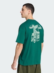 adidas Originals Green Food Cart T-Shirt - Image 3 of 5