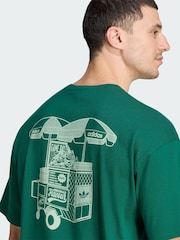 adidas Originals Green Food Cart T-Shirt - Image 4 of 5