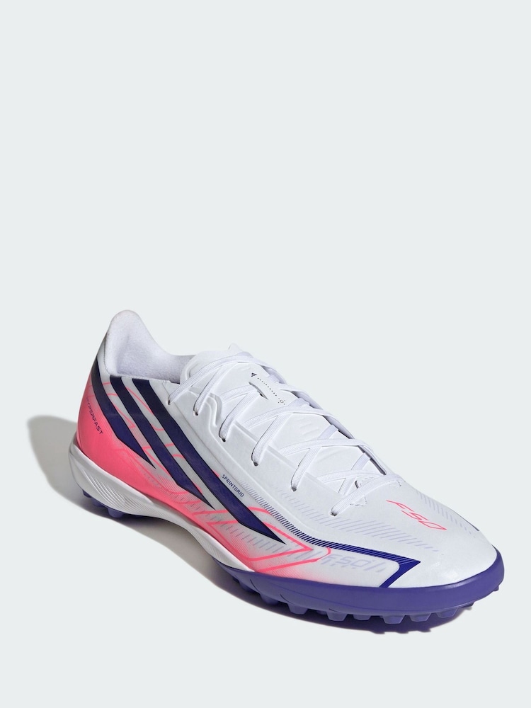 adidas White F50 Hyperfast League Turf Football Boots - Image 1 of 4 adidas White F50 Hyperfast League Turf Football Boots - Image 1 of 4