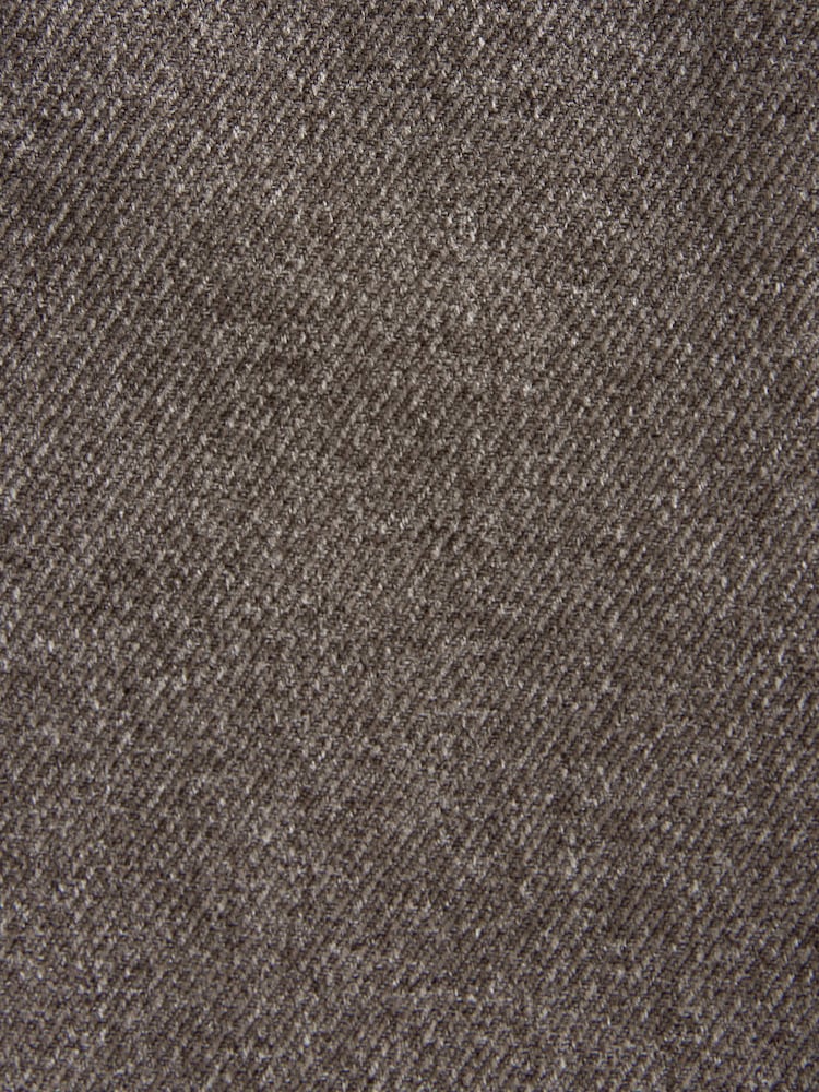 Taupe Brown Relaxed Tapered Fit Textured Smart Joggers - Image 9 of 9