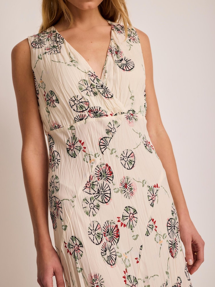 cream and mint dress Spaghetti Strap Dress in Mint & Cream Italian Brocade Mint, Cream & Gold / 6
