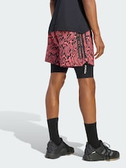 adidas Pink D4T Primelift Aop Shorts - Image 4 of 5