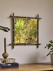 Rockett St George Gold Bamboo Mirror - Image 1 of 3