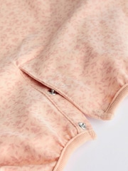 Peach Pink Bunny Baby Top And Leggings Set - Image 5 of 7