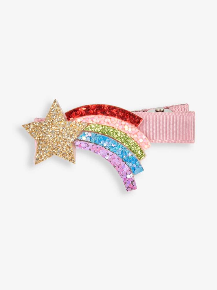 JoJo Maman Bébé Pink Party Glitter Clip - Image 2 of 3 JoJo Maman Bébé Pink Party Glitter Clip - Image 2 of 3