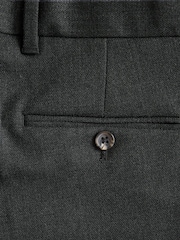 Gris de charbon de bois - Coupe classique Pantalons élégants With Wool - Image 8 de 9