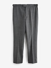Grau - Signature Smart strukturierte italienische Wollhose mit seitlichen Verstellern - Bild 6 von 9