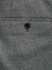 Grau - Signature Smart strukturierte italienische Wollhose mit seitlichen Verstellern - Bild 8 von 9