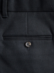 Bleu marine - Coupe classique Pantalons élégants With Wool - Image 10 de 11