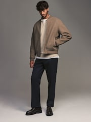 Bleu marine - Coupe classique Pantalons élégants With Wool - Image 3 de 11