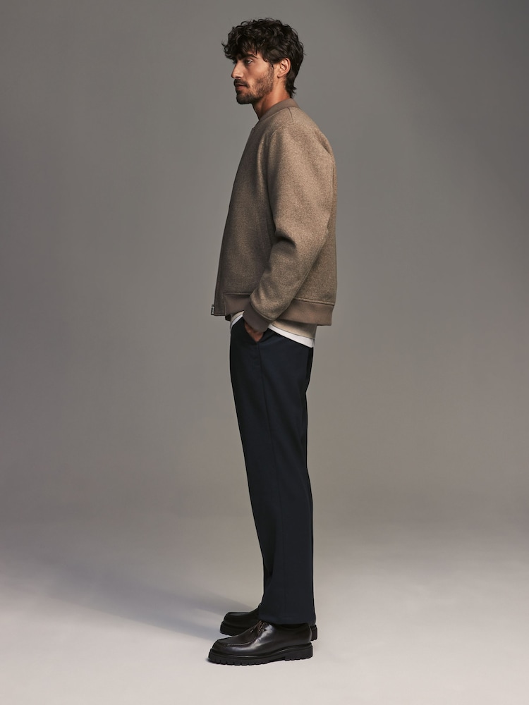 Bleu marine - Coupe classique Pantalons élégants With Wool - Image 4 of 11