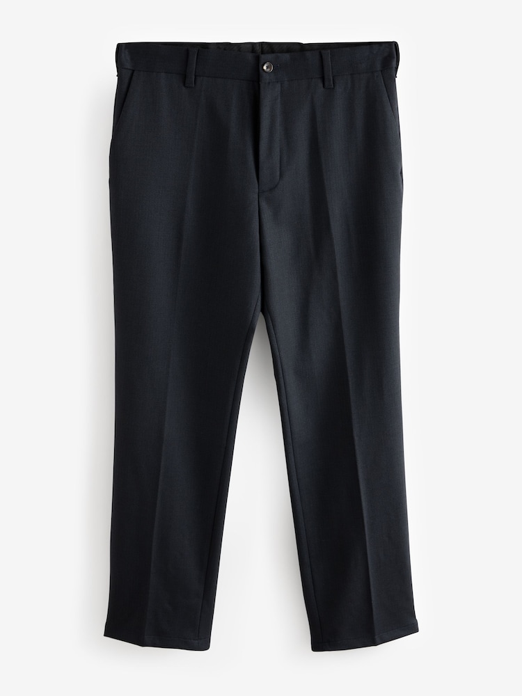 Bleu marine - Coupe classique Pantalons élégants With Wool - Image 8 of 11