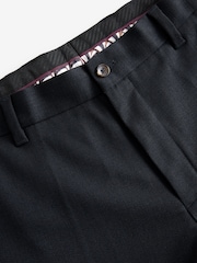 Bleu marine - Coupe classique Pantalons élégants With Wool - Image 9 de 11