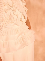 Mint Velvet Cream Ruffle Detail Top - Image 6 of 8