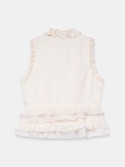 Mint Velvet Cream Ruffle Detail Top - Image 8 of 8