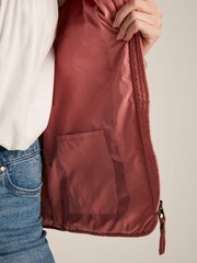 Joules Minx Rose Pink Showerproof Diamond Quilted Gilet - Image 4 of 8