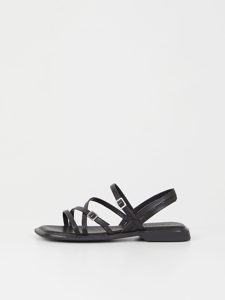 Vagabond Izzy Buckle Black Sandals - Image 1 of 3
