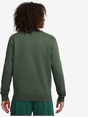 Nike Dark Green Club Crew Sweatshirt - Image 2 of 6