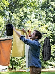 Brabantia Grey Lift-O-Matic 50m + Ground Spike Anthracite Washing Line - Image 2 of 4
