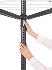 Brabantia Grey Lift-O-Matic 50m + Ground Spike Anthracite Washing Line - Image 4 of 4