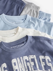 Blau/Weiß/Grau - Jogger-Schlafanzüge im 3er-Pack (3–16Jahre) - Bild 10 von 10