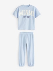 Blau/Weiß/Grau - Jogger-Schlafanzüge im 3er-Pack (3–16Jahre) - Bild 6 von 10