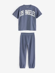 Blau/Weiß/Grau - Jogger-Schlafanzüge im 3er-Pack (3–16Jahre) - Bild 8 von 10